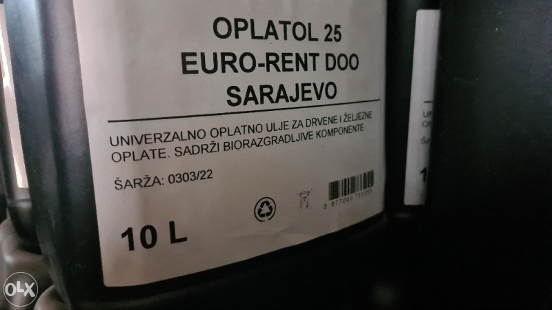 Oplatol 25 ulje za oplatu 10 L Euro-Rent