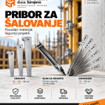 Euro-Rent pribor za šalovanje: kravate od 50, 100 i 150 cm, klini za kravate i distanceri od 10 do 120 cm.